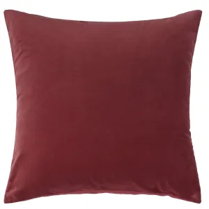 Vintage Design Cotton Velvet European Pillowcases - Rouge Cotton Velvet