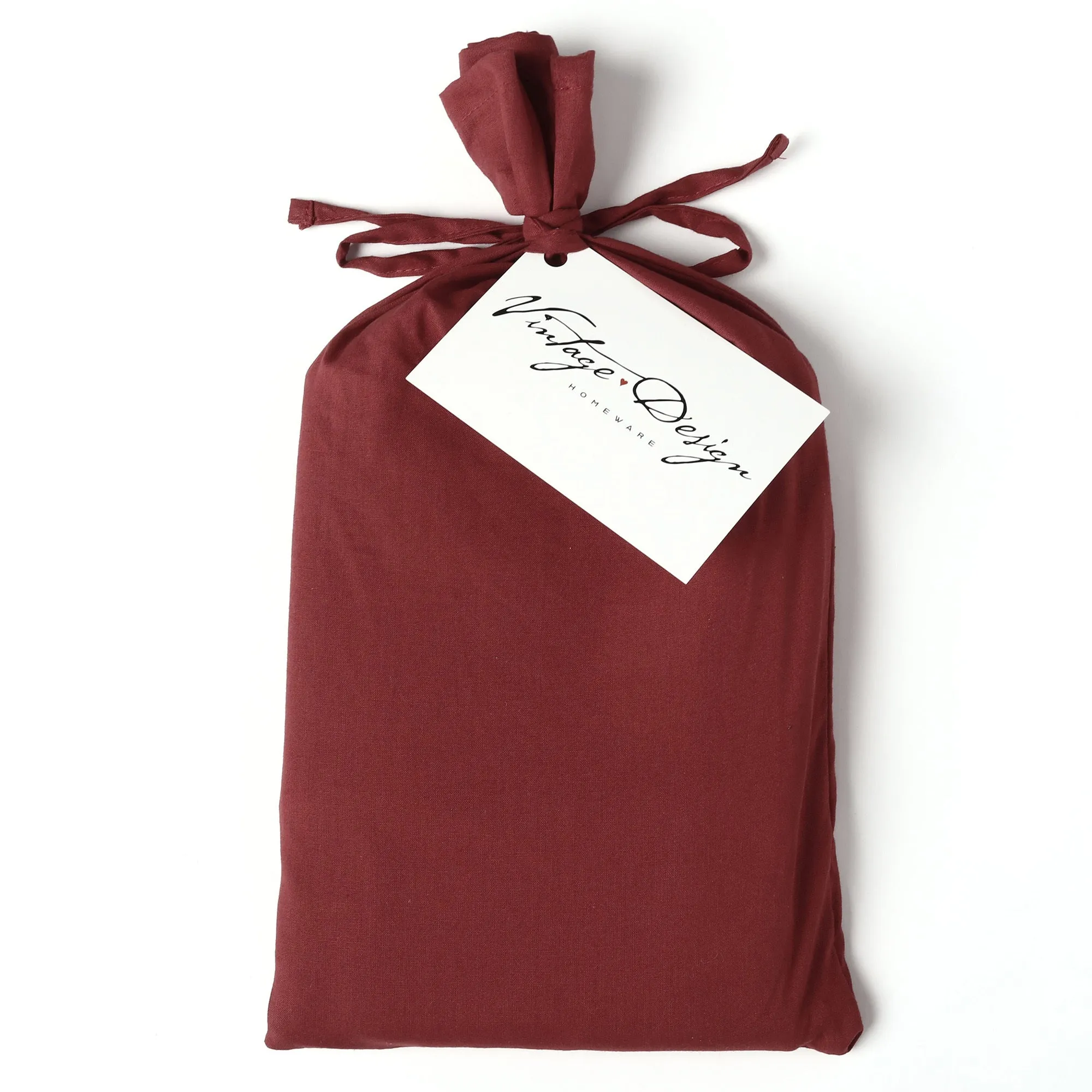 Vintage Design Cotton Velvet European Pillowcases - Rouge Cotton Velvet