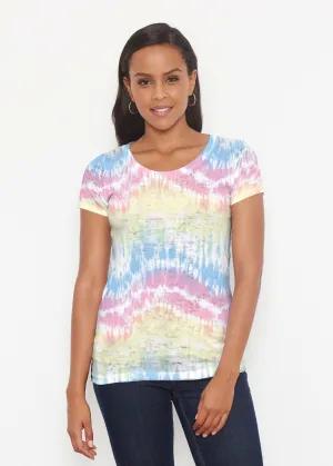 Waves Tie Dye (7896) ~ Short Sleeve Scoop Shirt