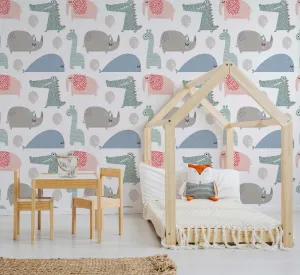 Wild Cute Animals Wallpaper Mural