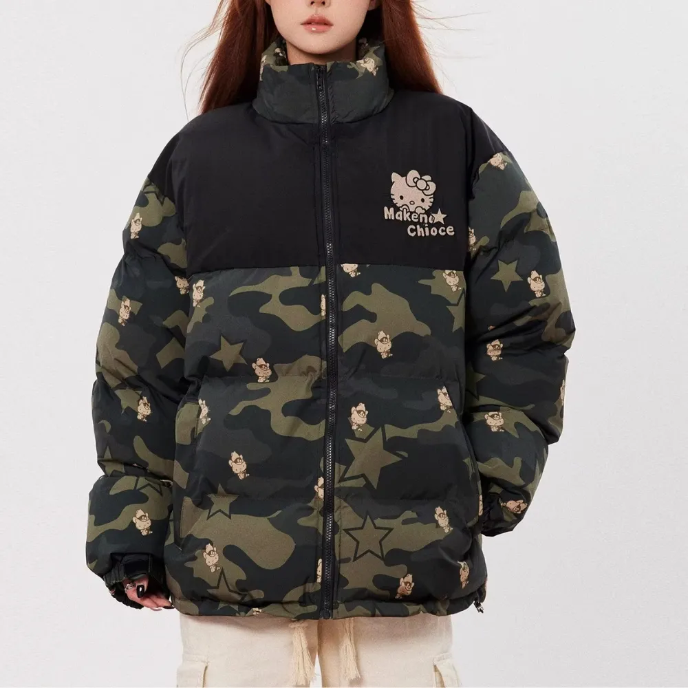 Women's Cute Cartoon Kitten Coat