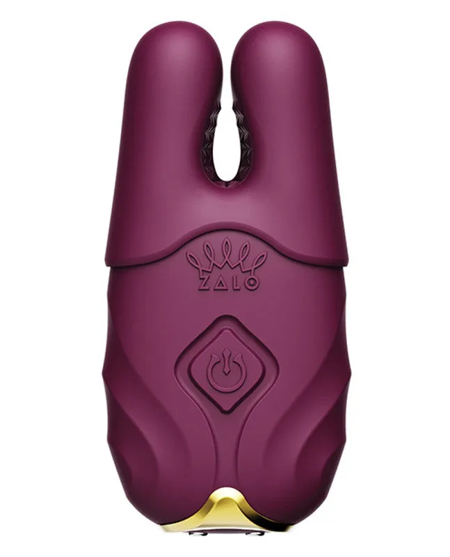 Zalo - Nave Vibrating Nipple Clamps, Velvet Purple